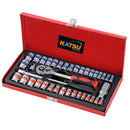 40-Piece 1/4" & 3/8" Drive Socket Set - CR-V