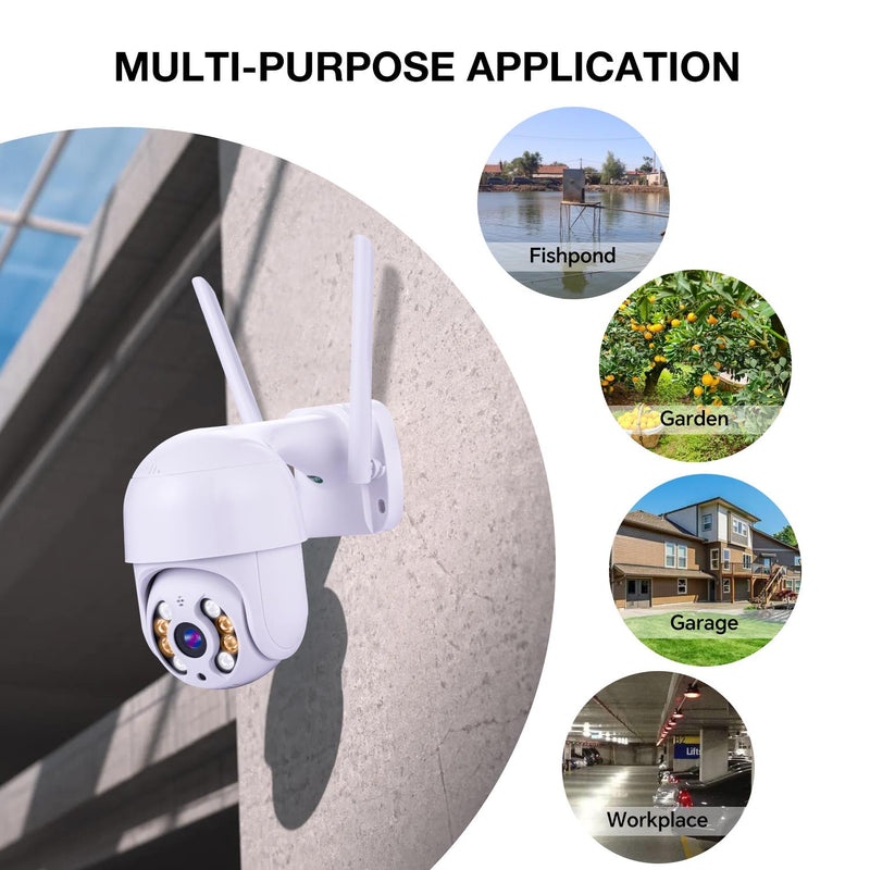 New Flash 3MP Security Camera Outdoor - 2.8
