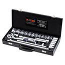 24-Piece 1/2" Drive Ratchet Socket Set - CR-V