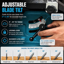 Bench Table Saw 8" – 800W, 200mm Cutting Blade