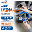 Tyre Inflator Pressure Gauge 0–100 PSI, Portable