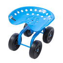 Rolling Garden Cart, Workshop Stool Trolley, 360°
