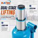 12 Ton Double Ram Stubby Welded Hydraulic Bottle