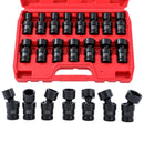 1/2-Inch Drive Swivel Impact Socket Set 15-Piece