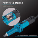Die Grinder 710W, 6mm Locking Nut Chuck, Compact