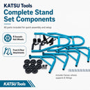 2-Pieces Motorcycle Front and Rear Wheel Lift