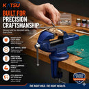 Universal Clamp-On Table Vice 2" 50mm, 360° Swivel