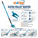 Heavy-Duty Pallet Buster Tool 60 Inch (150cm)