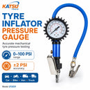 Tyre Inflator Pressure Gauge 0–100 PSI, Portable