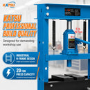 20 Ton Hydraulic Workshop Press, Heavy Duty