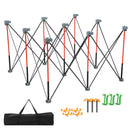 Portable Folding Workstand 123x123x77cm, 9 Steel