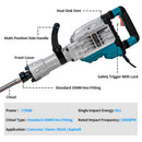 1700W Demolition Hammer Concrete Breaker, 60J