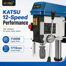 Industrial Bench Pillar Drill Press 1100W + 16mm