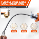 Drum Auger Plumbing Snake Wire 6.35mm x 7.5m, Use