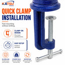 Portable 3.2" Clamp-On Table Vice with Nylon Jaws