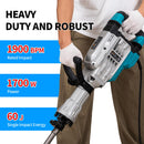 1700W Demolition Hammer Concrete Breaker, 60J