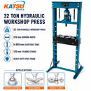 32 Ton Hydraulic Workshop Press, Heavy Duty