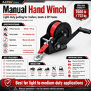 Heavy Duty Hand Winch 1600lbs 725kg Capacity with