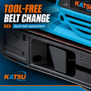 18V Cordless Belt Sander, Brushless Motor, for