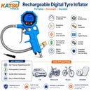 Rechargeable Digital Tyre Inflator Pressure Gauge