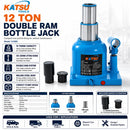 12 Ton Double Ram Stubby Welded Hydraulic Bottle