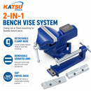 2 in 1 Quick Release Bench Vice 3.3" Swivel
