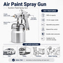 Air Paint Spray Gun, 1000ml 1.5mm Copper Nozzle
