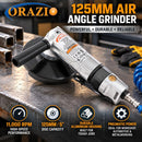 Air Angle Grinder 125mm 5", Heavy-Duty Pneumatic