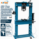 50 Ton Pneumatic Hydraulic Workshop Press, Hand &