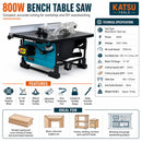 Bench Table Saw 8" – 800W, 200mm Cutting Blade