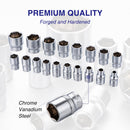 24-Piece 1/2" Drive Ratchet Socket Set - CR-V