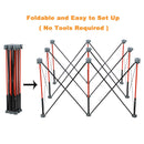 Portable Folding Workstand 123x123x77cm, 9 Steel