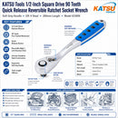 1/2-Inch Square Drive 90 Teeth Quick Release