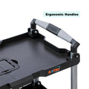3 Tier Service Cart, Foldable, Utility Rolling