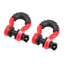 Tow Shackle 3/4 Inch With Rubber Sleeve 2PCs/pack