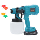FIT-BAT Cordless Budget Spray Gun W Battery 1500MA with 5 Nozzles