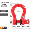 Tow Shackle 7/8 Inch 2PCs/pack
