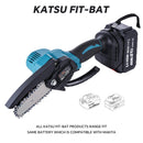 KATSU FIT-BAT Chainsaw w Extra Chain 4 inch W 3.0 Btry