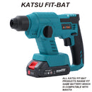 FIT-BAT 21V Cordless Budget SDS Rotary Hammer Drill Brushed Motor with 2 Batteries & Charger