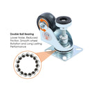 Swivel Leveling Castor 4PCs 50mm 2" - Black