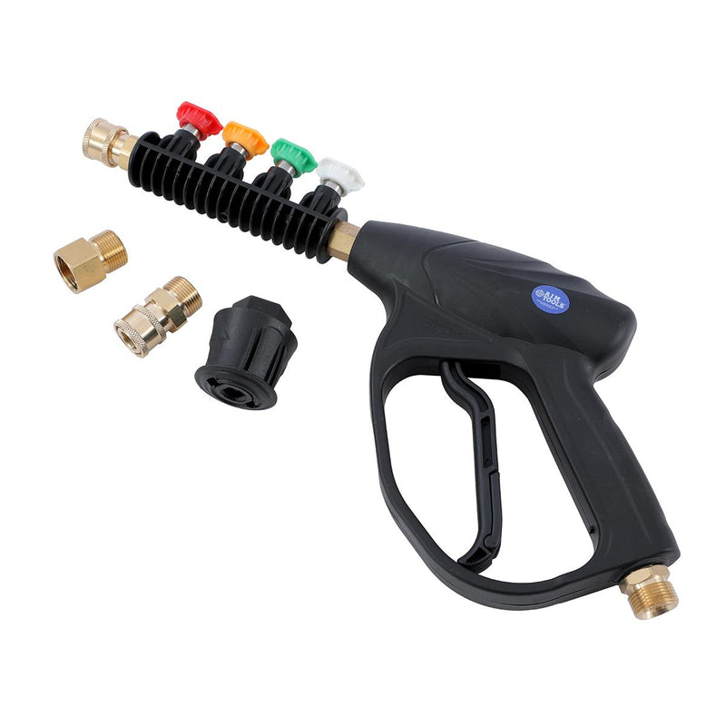 Pressure Washer Short Gun Pure Copper With Tips 4000PSI Fits 14mm /15mm & KR