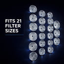 KATSU Oil Filter Socket Set 65–101mm 1/2” Drive – 23pc Aluminium