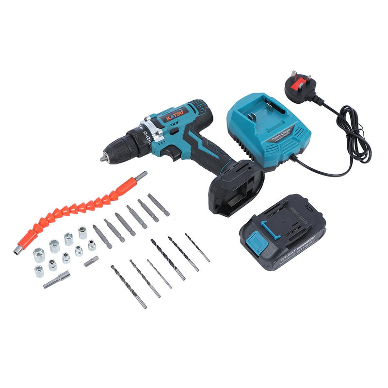FIT-BAT Cordless Drill Set 21V with 1 Battery