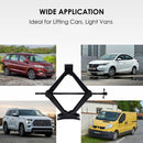 2 Ton Scissor Wind Up Car Lifting Screw Jack With Wrench