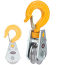 Pulley with Ball Bearings and Hook Rope 10mm 1Ton