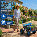 Rolling Garden Cart with Extendable Steering