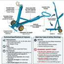 Push Lawnmower Jack – Up to 600 kg Capacity