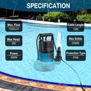 400W Portable Submersible Water Pump for Clean and