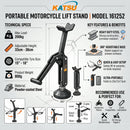 Motorcycle Rear Front Wheel Lift Stand, Adjustable