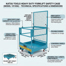 Heavy Duty Forklift Safety Cage - 1000x1000mm